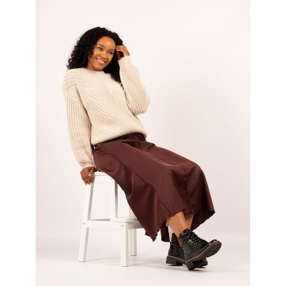 Lunar Bowen Patent Boot with Leopard Trim