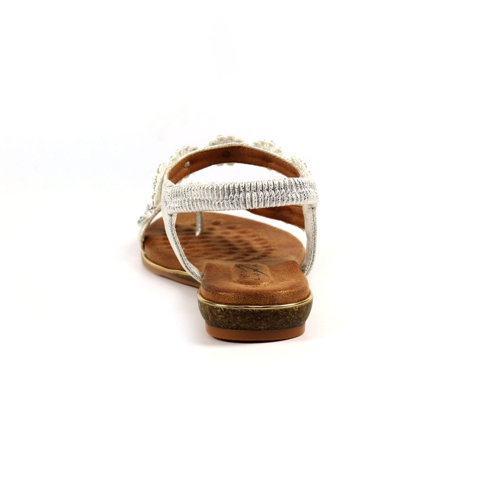Lunar Charlotte Sandal With Daisy Detail