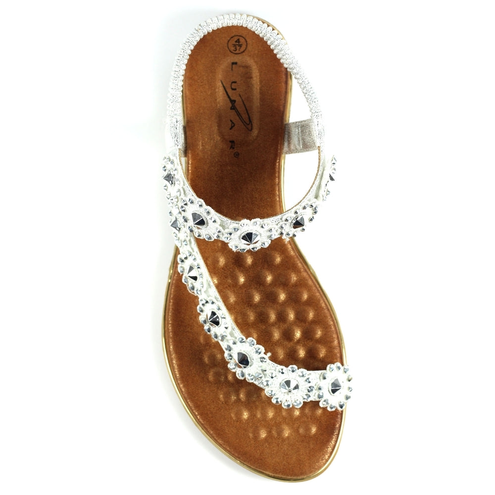 Lunar Charlotte Sandal With Daisy Detail