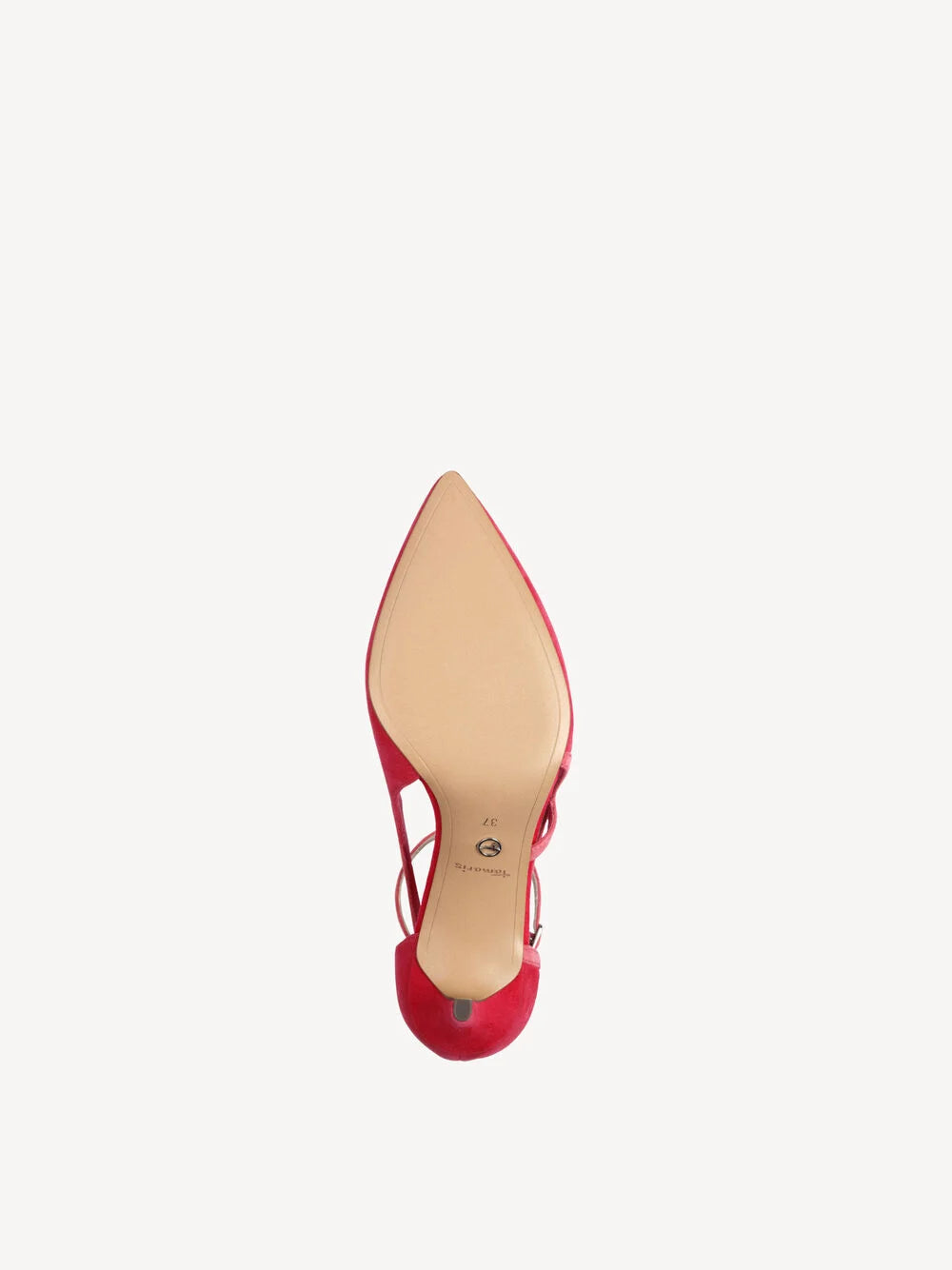 Tamaris 1-22436-44 Cerise Pink Mix Court Shoe with Ankle Strap