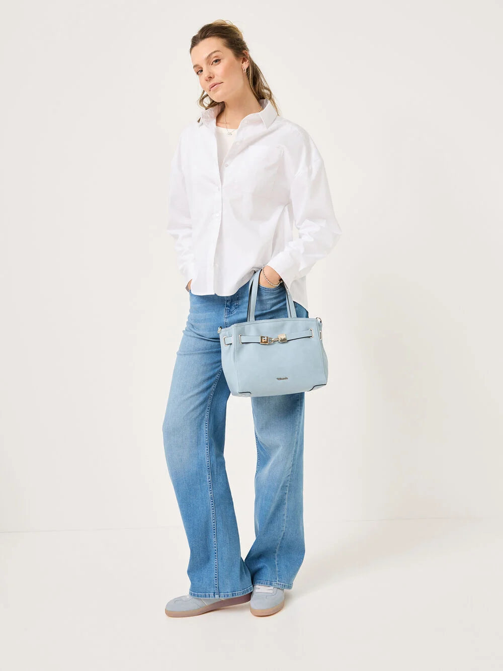 Tamaris 1-23624-43 Suede leather lace up trainers