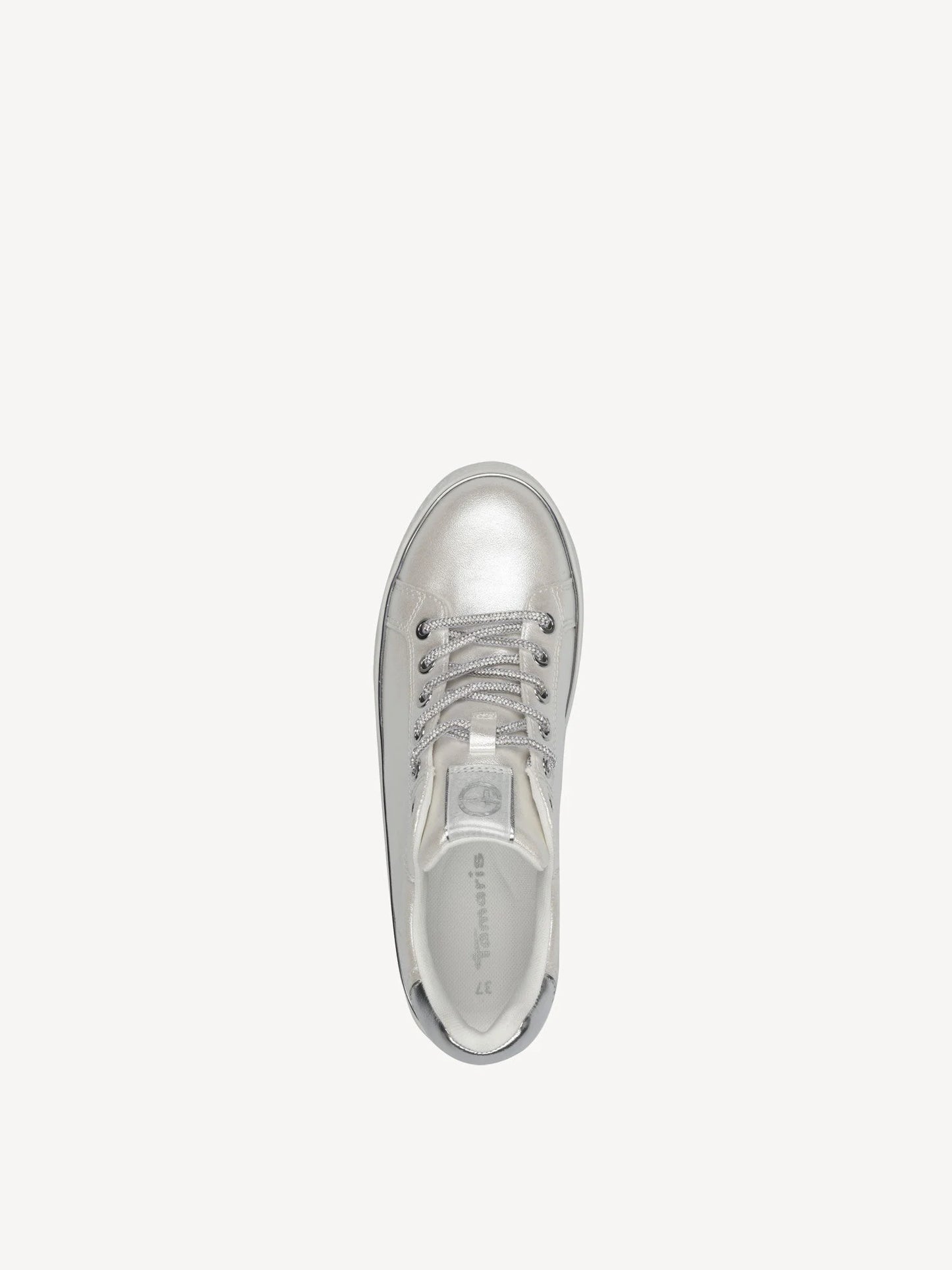 Tamaris White Pearl Slip On Trainer