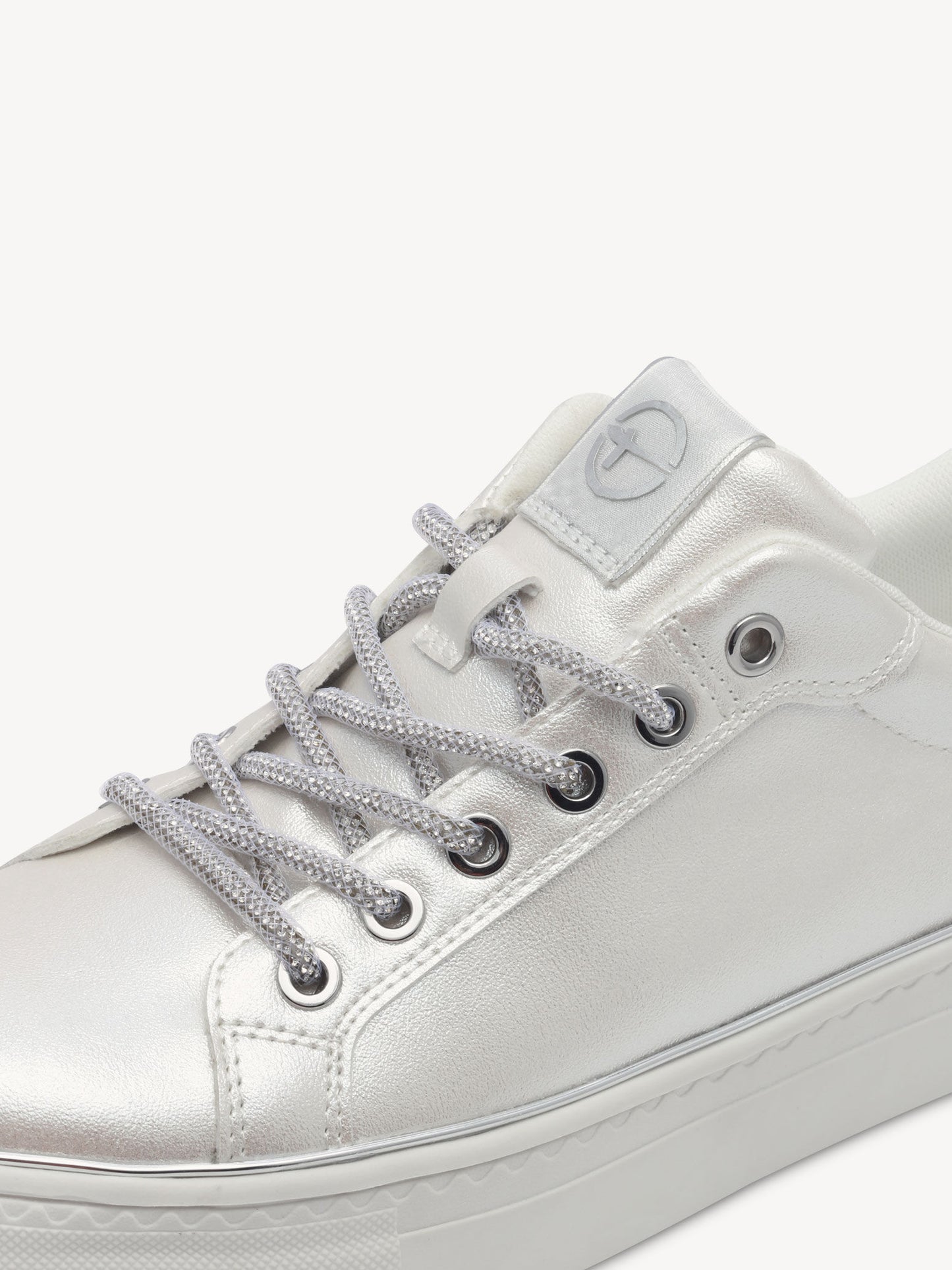 Tamaris White Pearl Slip On Trainer
