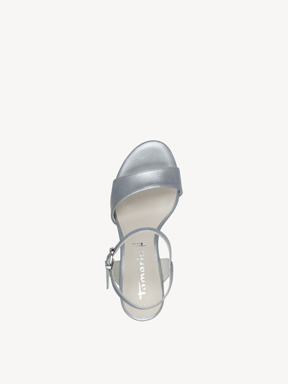 Tamaris 1-28008-42 Light Patent Blue Strappy Shoes
