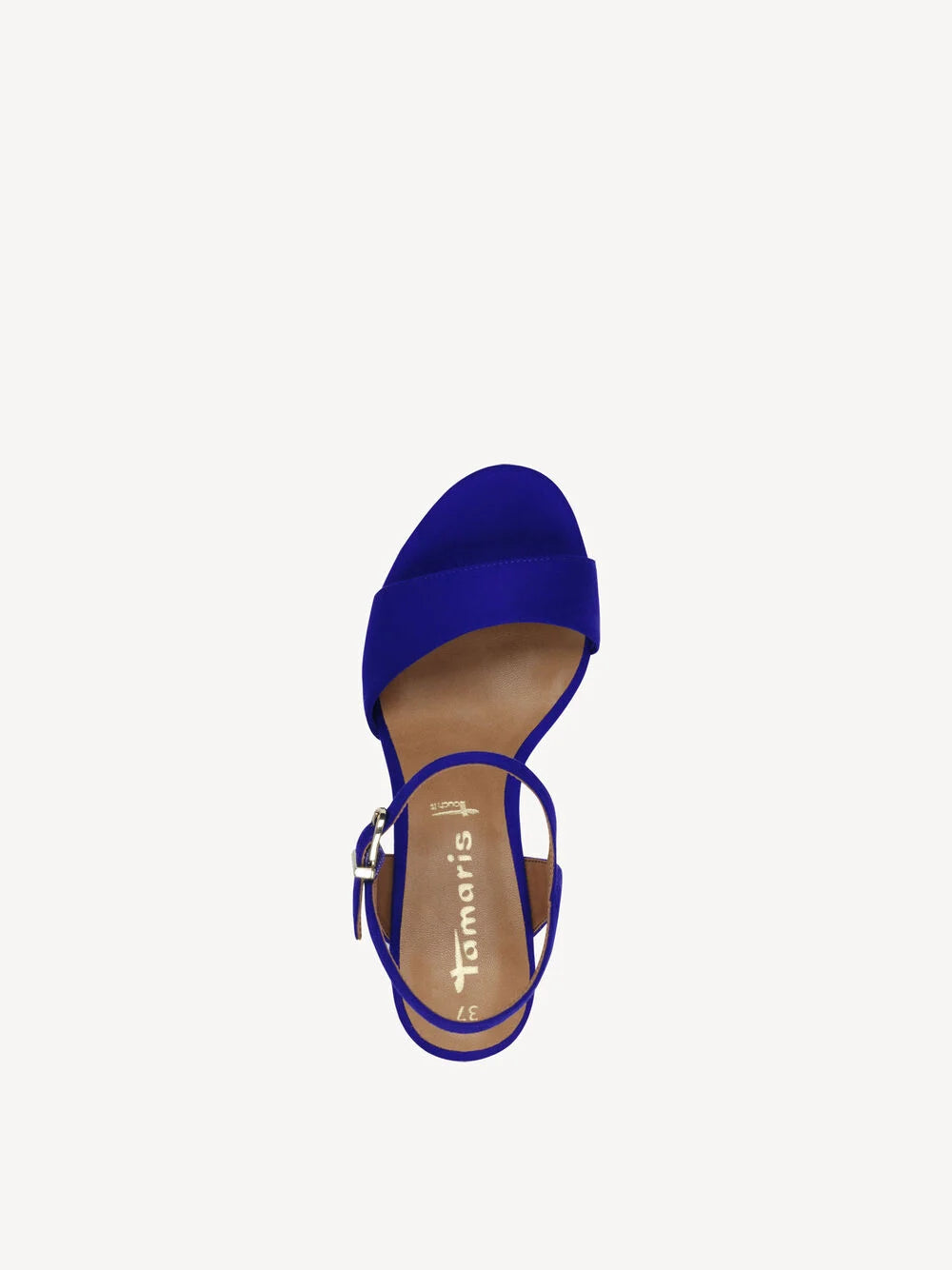 Tamaris Royal Blue Sapphire Suedette Strappy Shoes