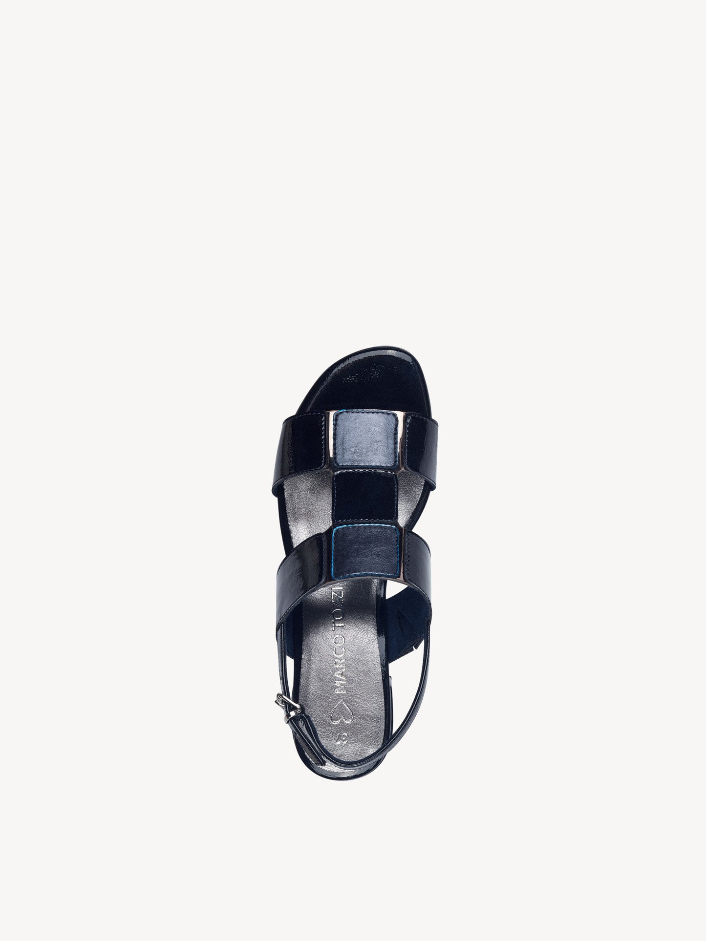 Marco Tozzi Navy Patent Sandal