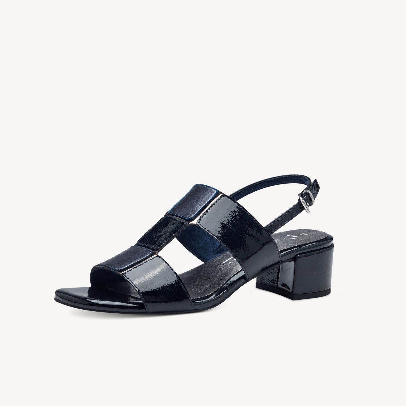 Marco Tozzi Navy Patent Sandal