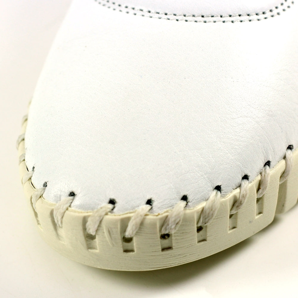 Lunar Flamborough Lea White Leather Shoe