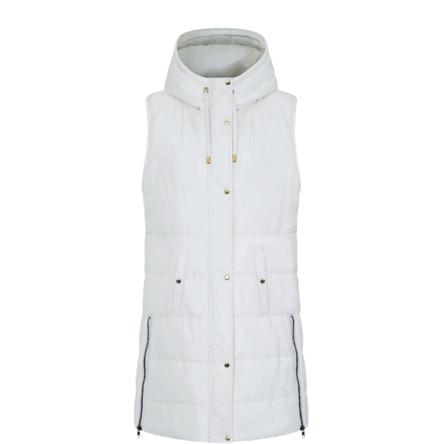 Alice Collins White Gilet Kashia