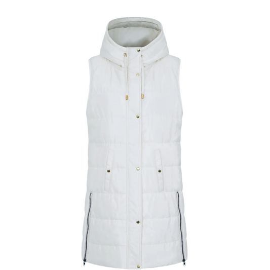 Alice Collins White Gilet Kashia
