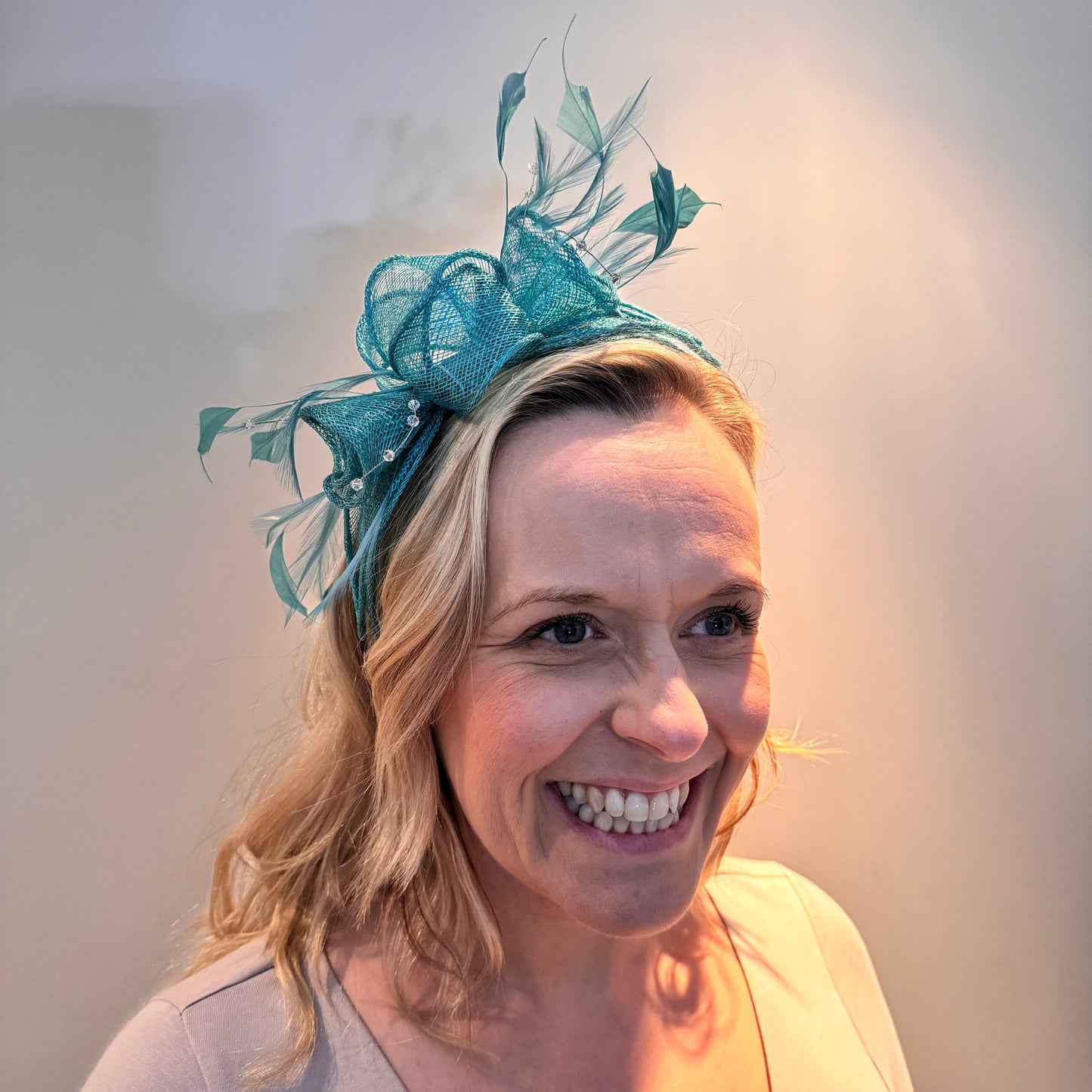 Max and Ellie CF1 Fascinator in Blues