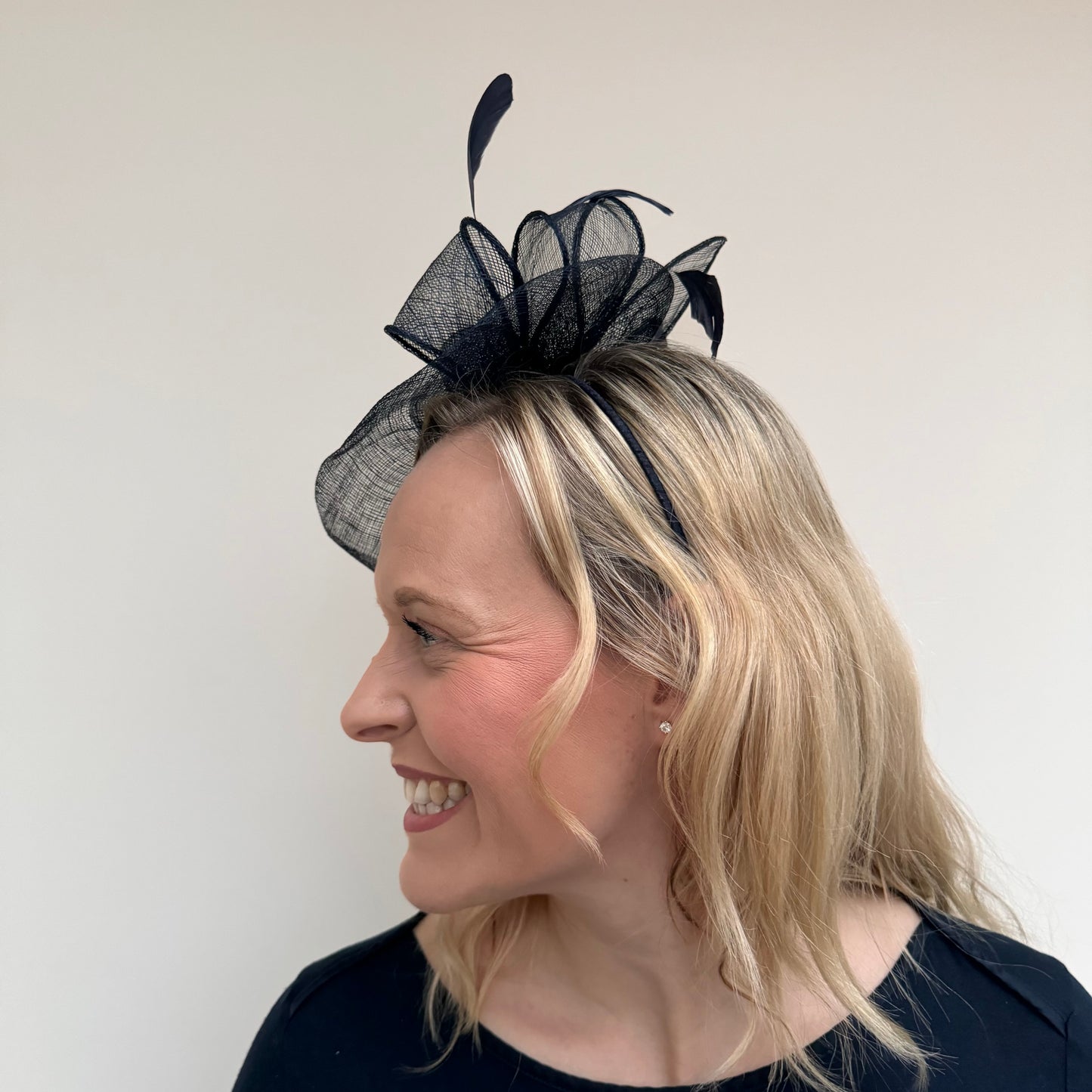 JBees JB18/097 Hatinator with Feathers in Blues