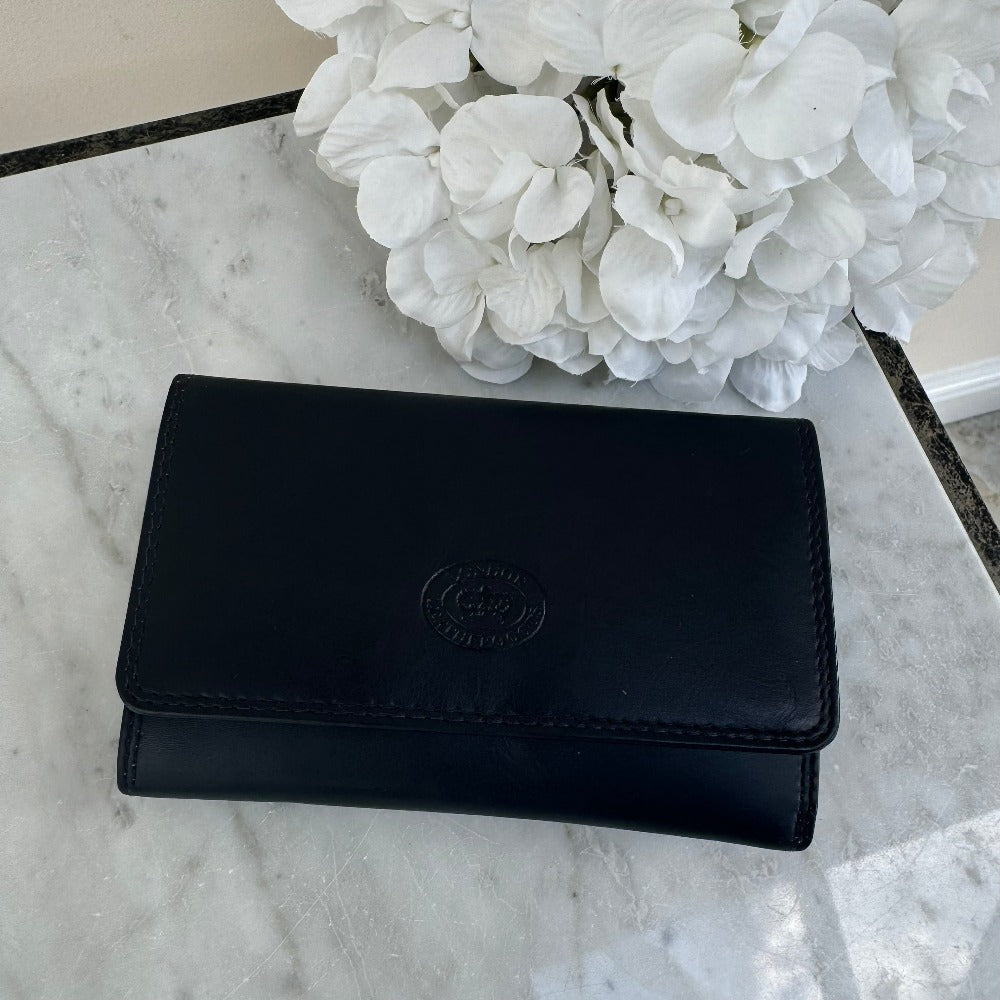 LLG Soft Nappa Leather Purse with Clip Coin Section
