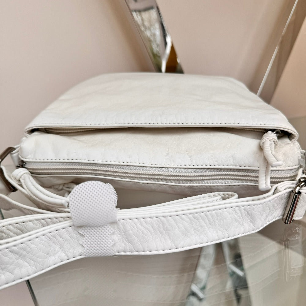 Washed Effect Crossbody Bag