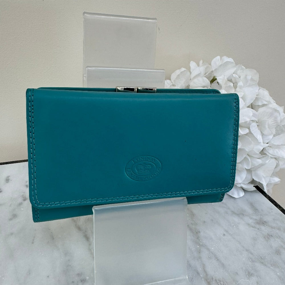 LLG Soft Nappa Leather Purse with Clip Coin Section