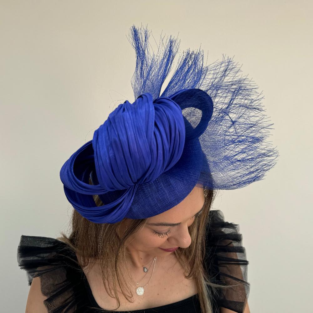Boardmans Eunice Pillbox Hatinator in Cobalt Blue