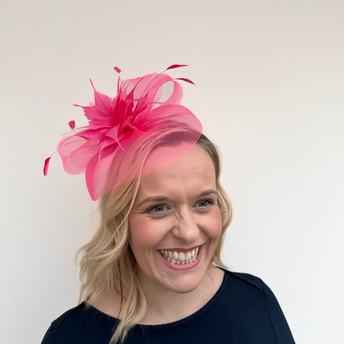 J Bees JB20/598 Net Fascinator in Pinks