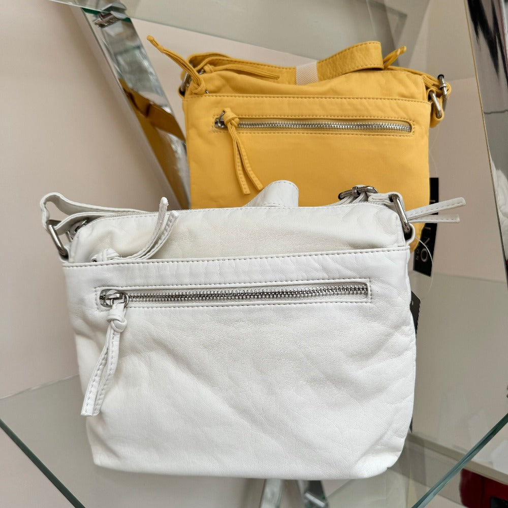 Washed Effect Crossbody Bag