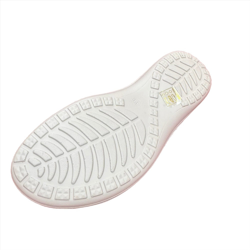 Top Staka Slip on Criss Cross Sandal in Faux Leather Black or White Available