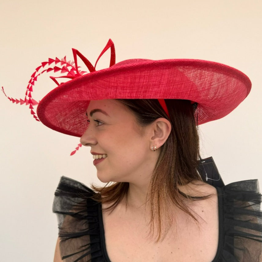 Failsworth 9312 Red Sinamay Hat