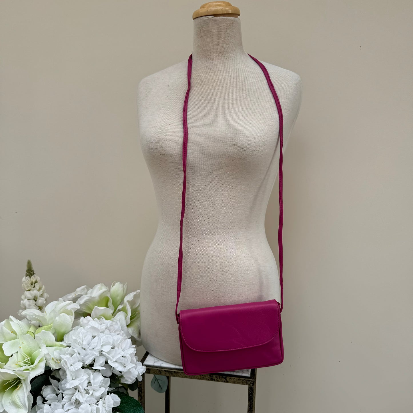 MB1 Leather mini cross body bag