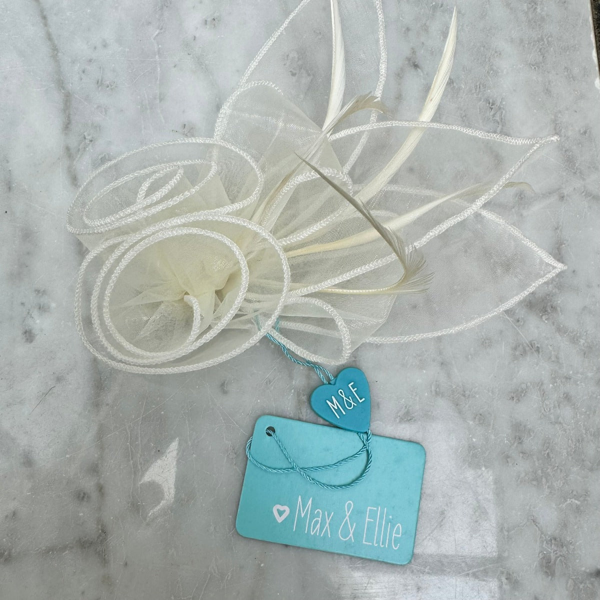 Max and Ellie OF4 Ivory Small Clip Fascinator