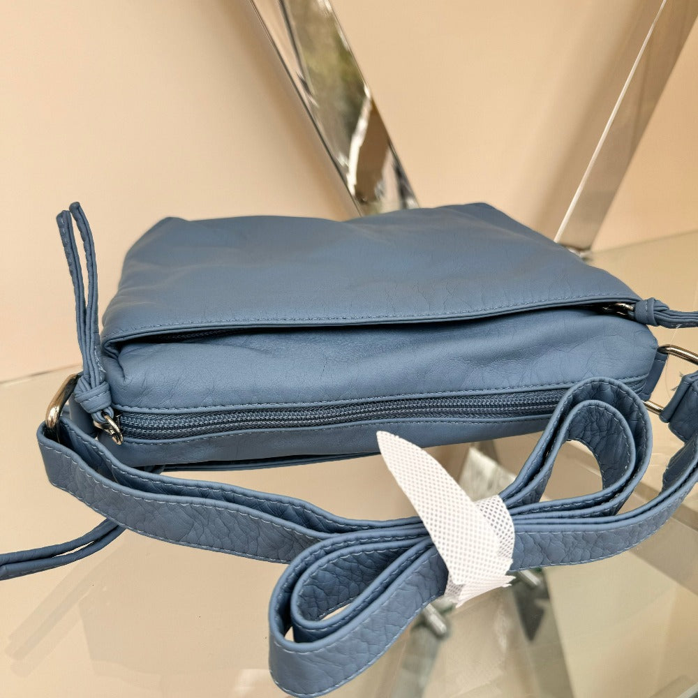 Washed Effect Crossbody Bag