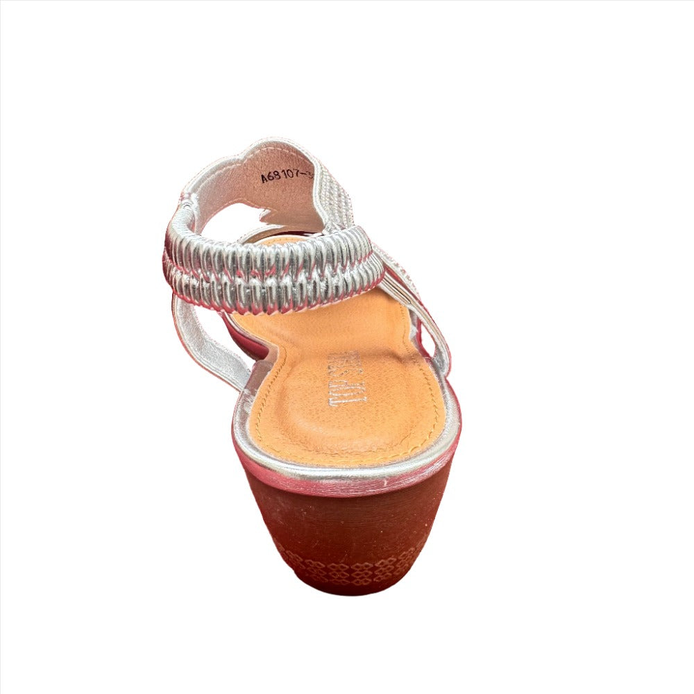 Diamante Circle Detail Slip on Wedge