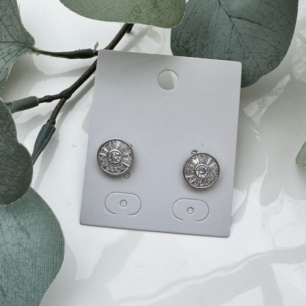 Diamante Circle Stud Earring