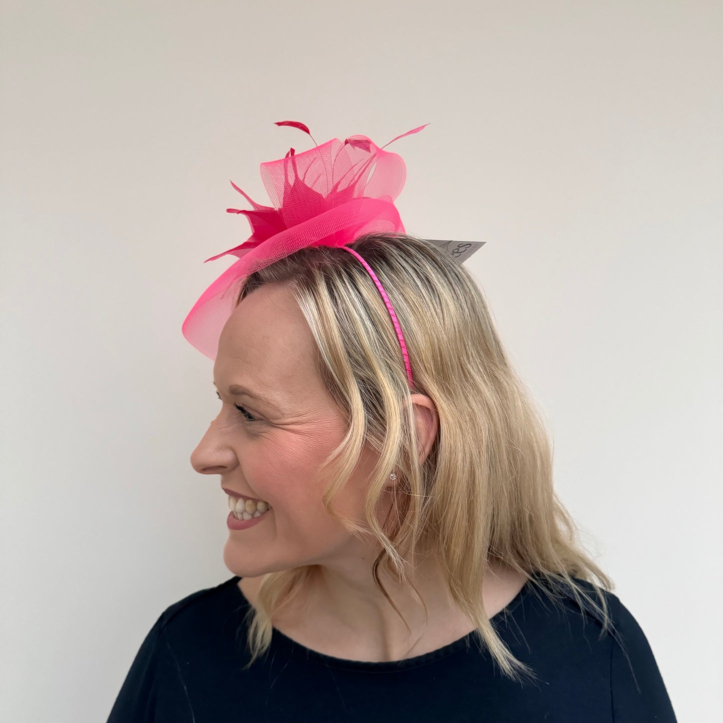 J Bees JB20/598 Net Fascinator in Pinks