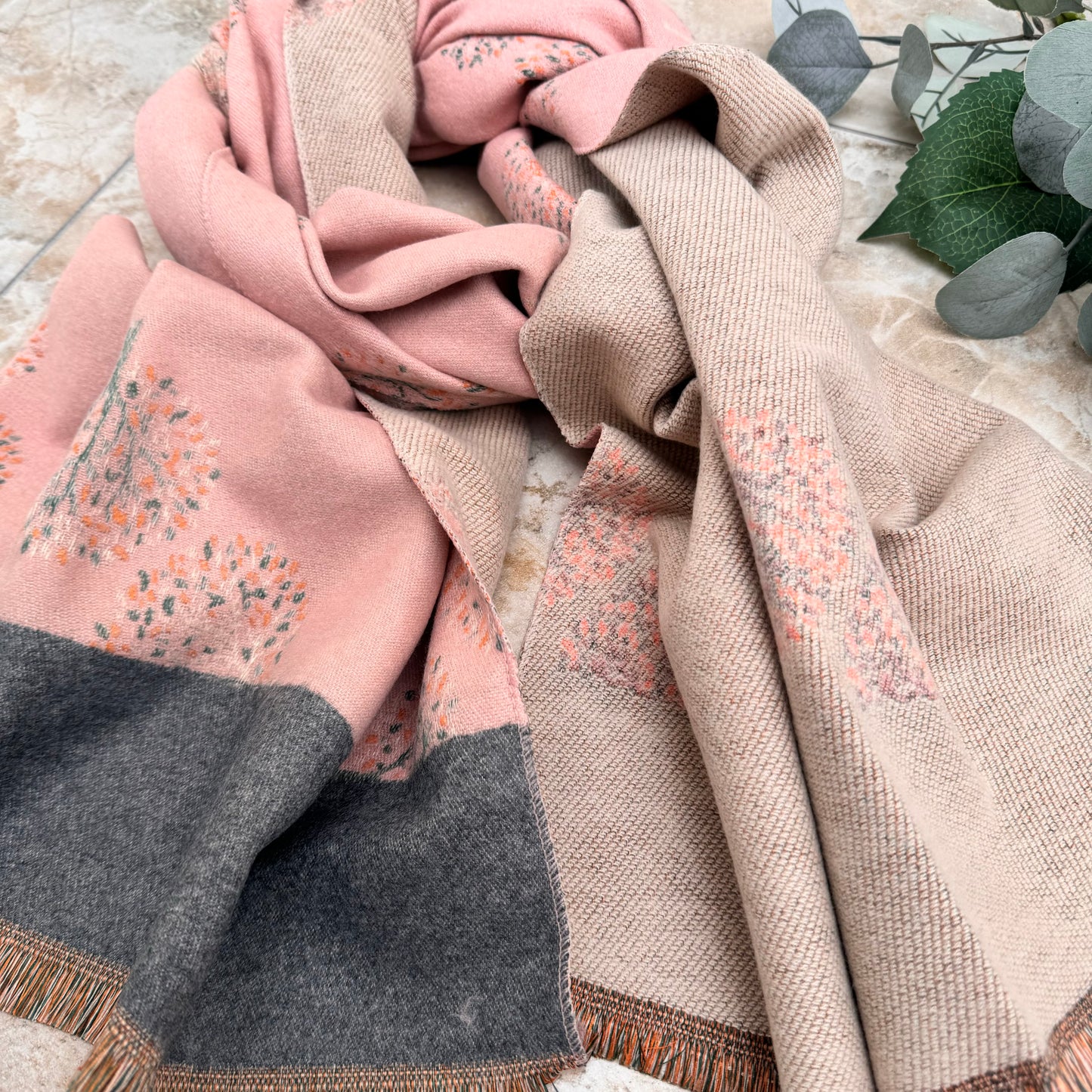 Butterfly 4 Tree of Life Reversible Scarf