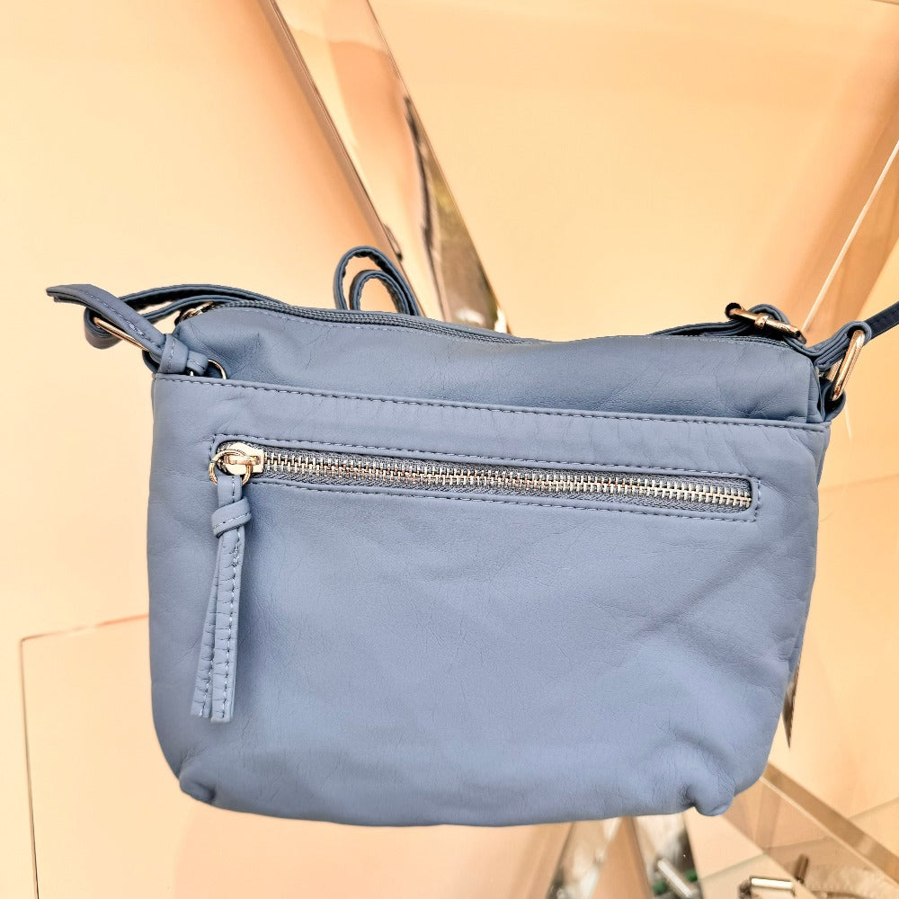 Washed Effect Crossbody Bag