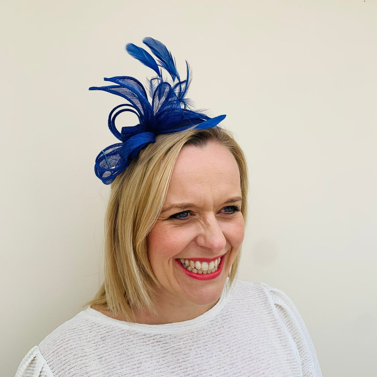 Max and Ellie BF3 Small Fascinator in Blues