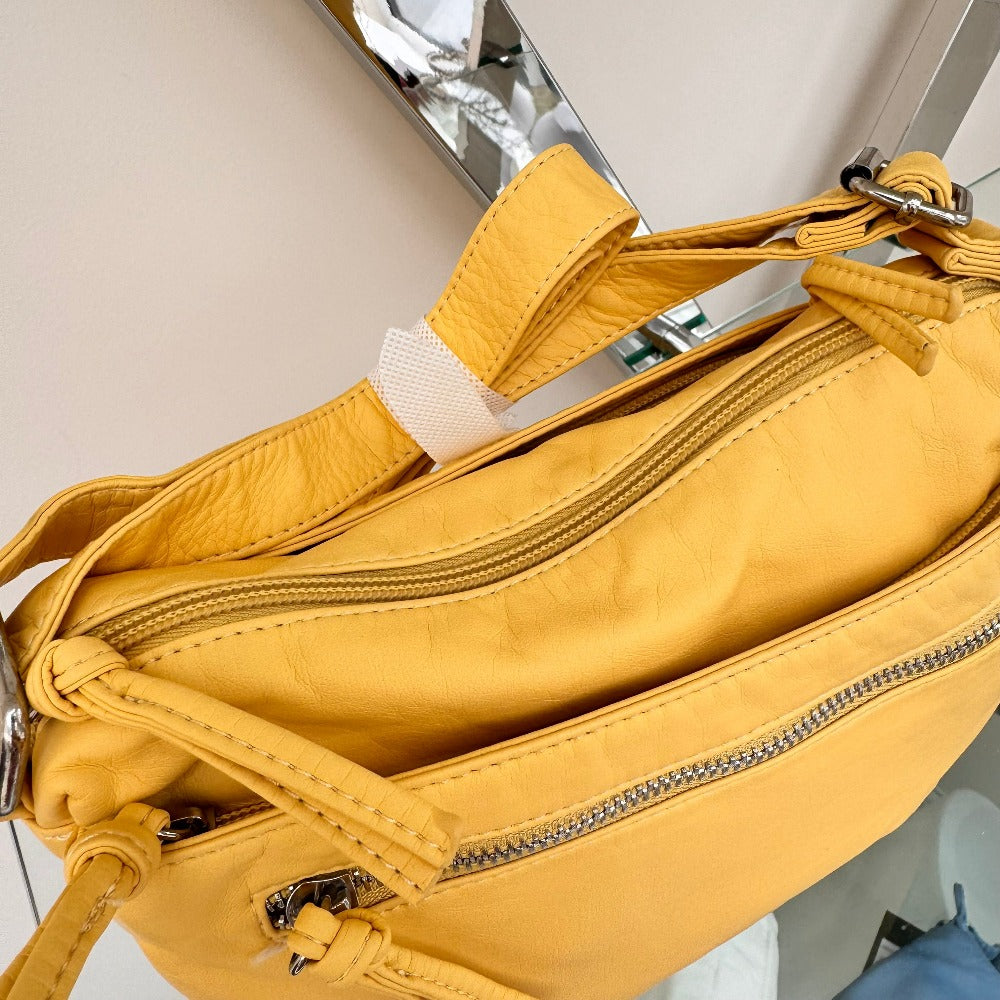 Washed Effect Crossbody Bag