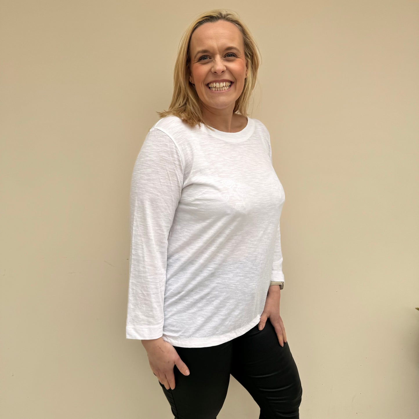 Mistral Cotton Side Button T-Shirt