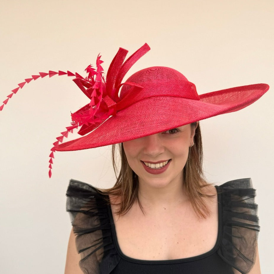 Failsworth 9312 Red Sinamay Hat