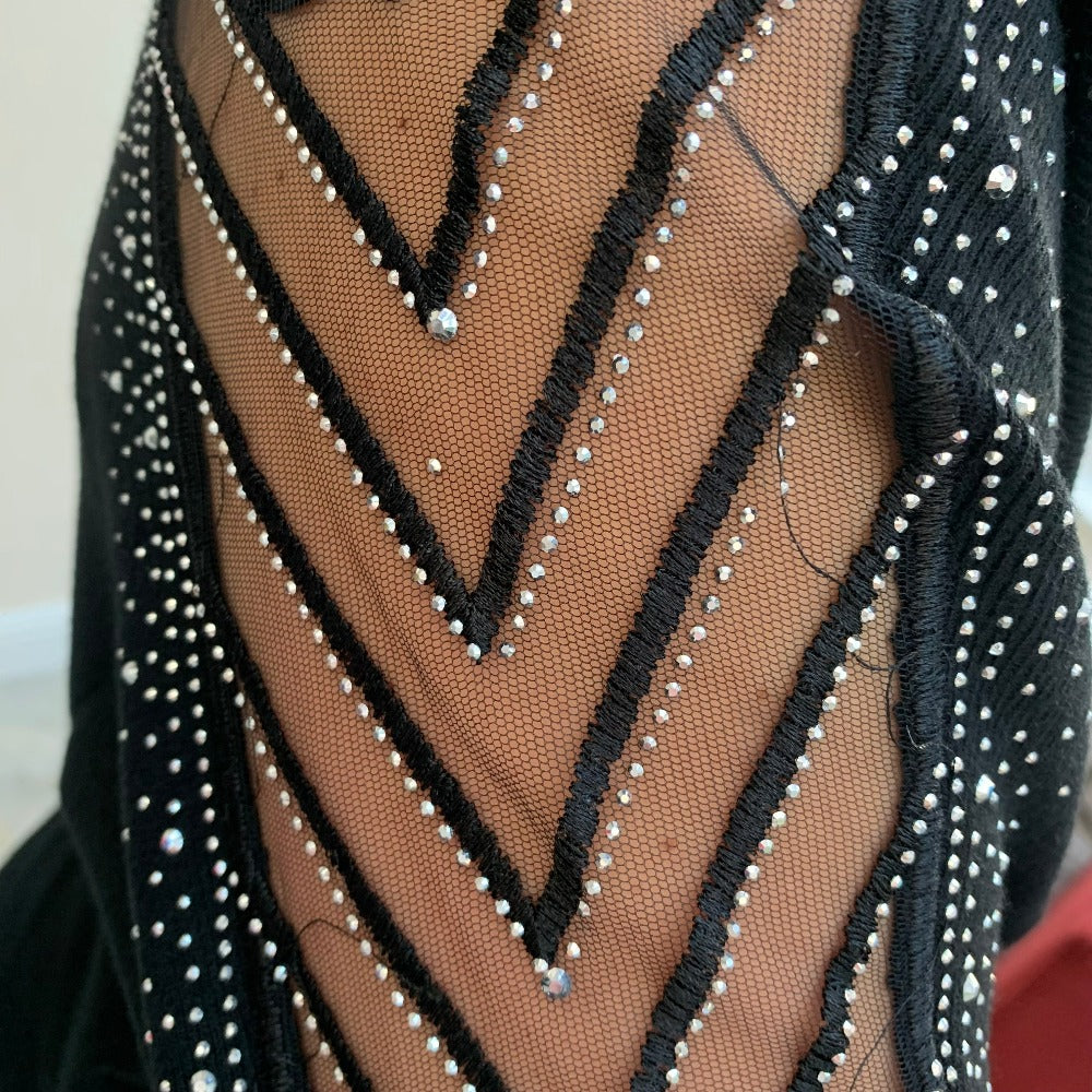 Paramour Mesh Embellished Shoulder Jumper