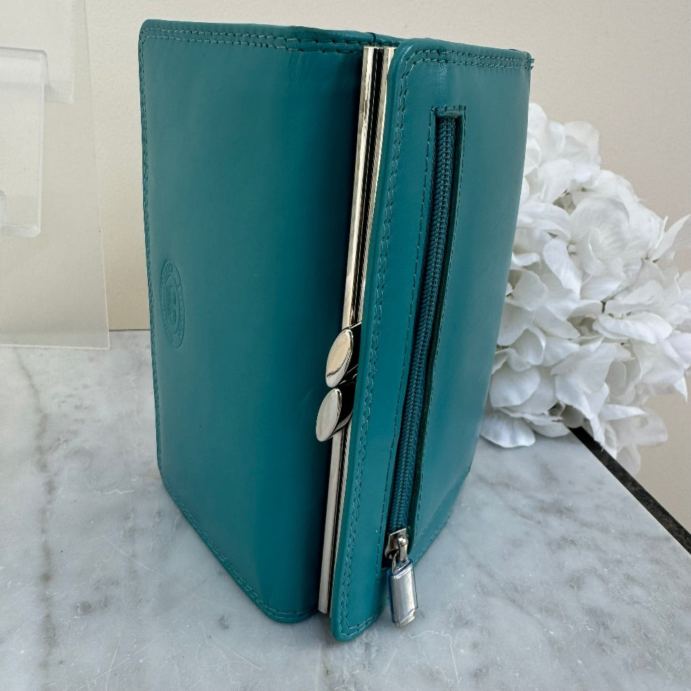 LLG Soft Nappa Leather Purse with Clip Coin Section