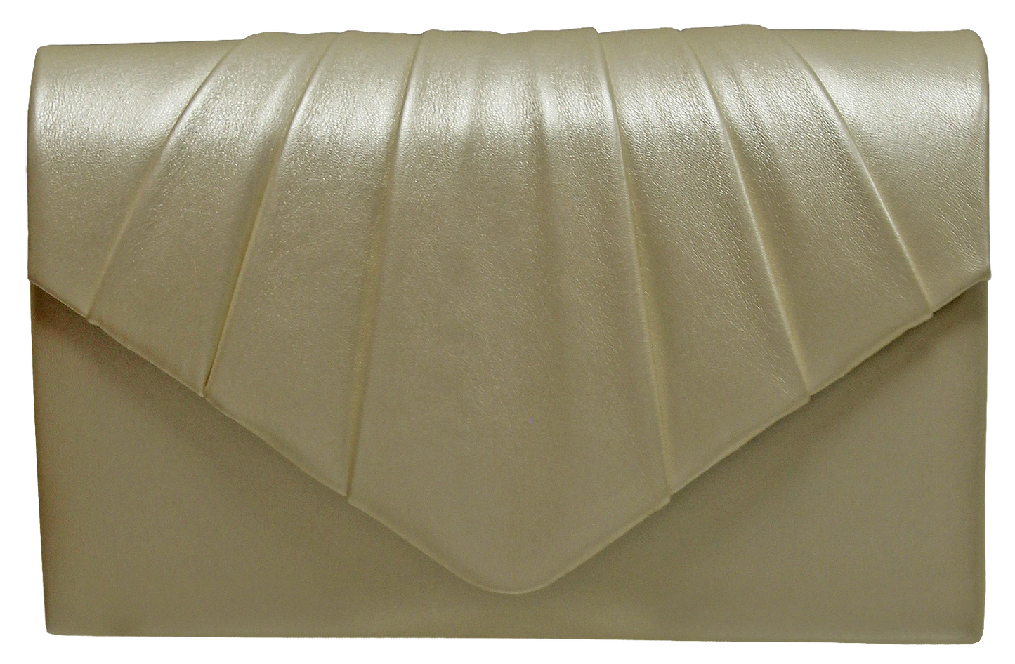 Faux Leather Envy Pleated Flapover Bag
