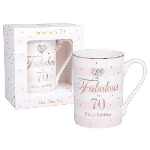 Fabulous at 70 Birthday Mug