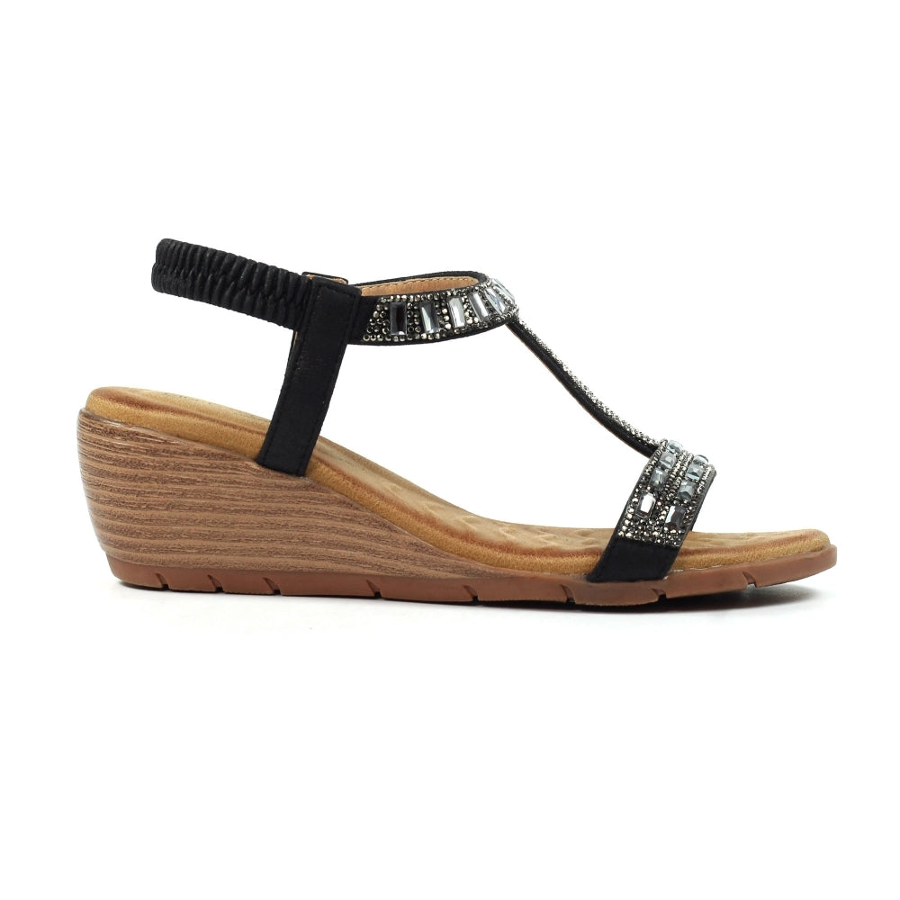 Lunar JLH492 Macie Wedge Sandal