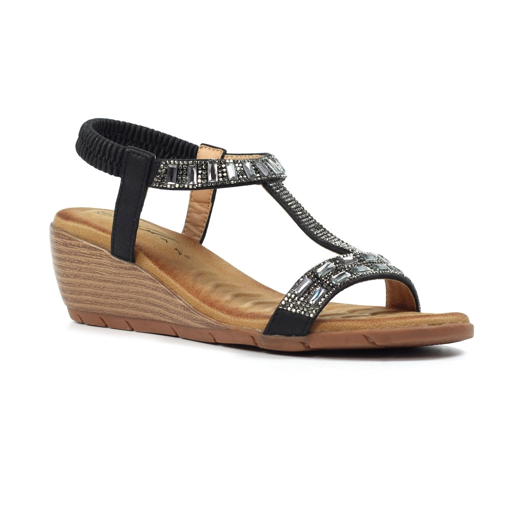 Lunar JLH492 Macie Wedge Sandal