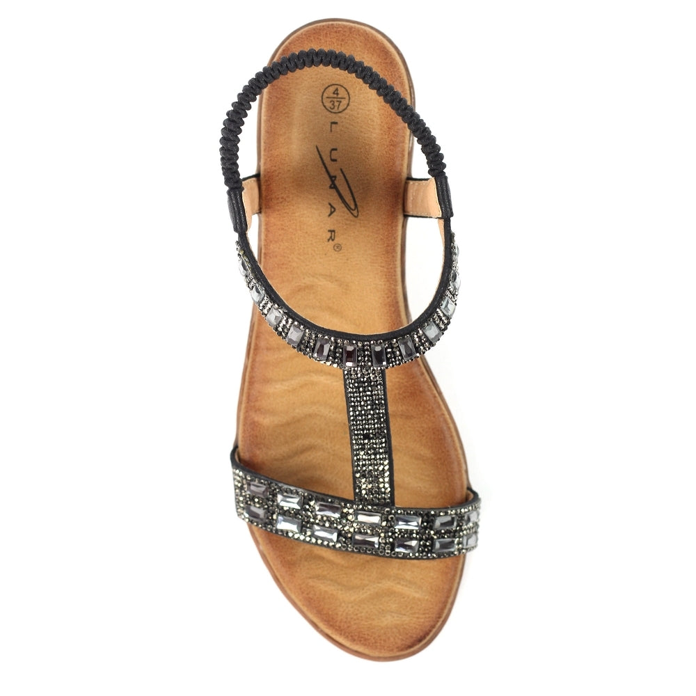 Lunar JLH492 Macie Wedge Sandal