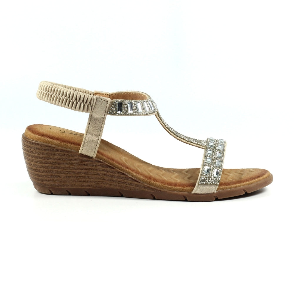 Lunar JLH492 Macie Wedge Sandal