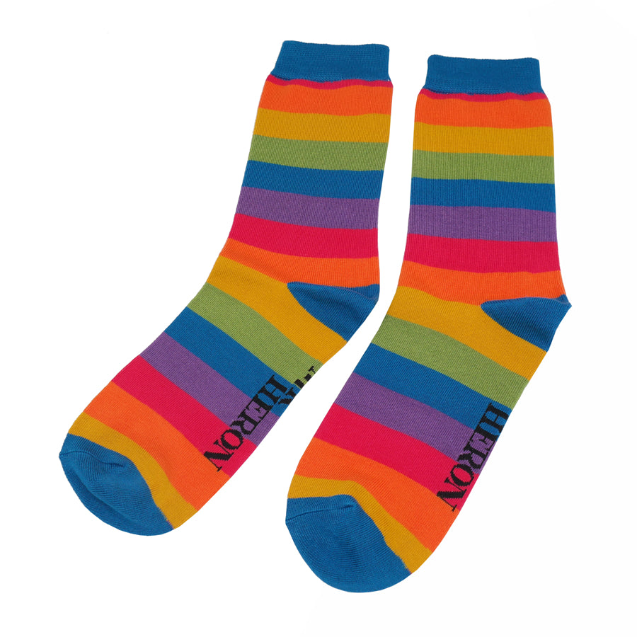 Mr Heron Stripe socks boxed