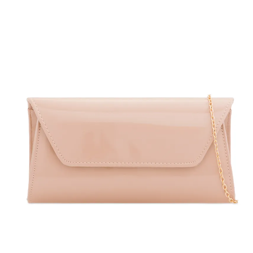 Koko L2250 Nude Patent Clutch Bag