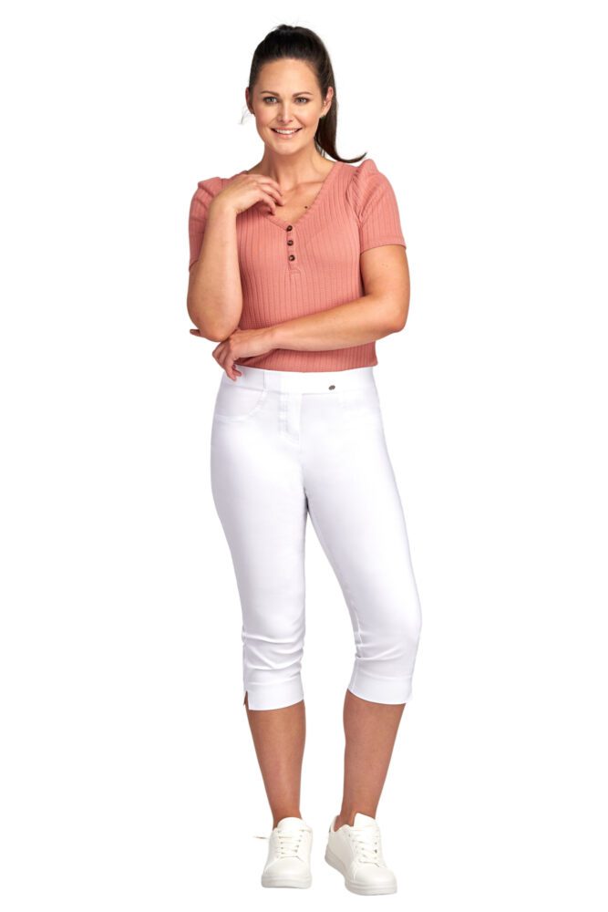 Pinns 226C Bengaline crop trouser with pockets