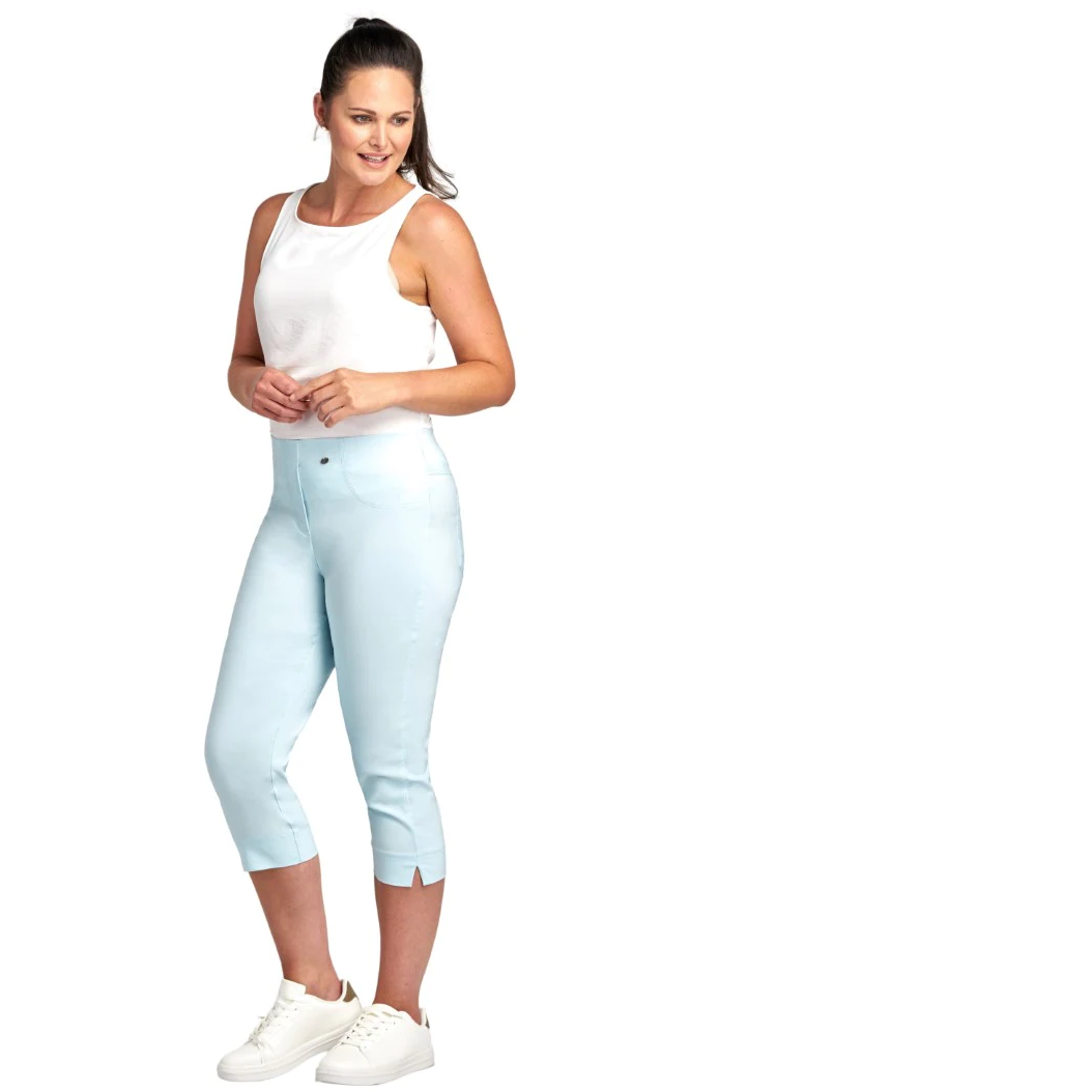 Pinns Bengaline crop trouser with pockets