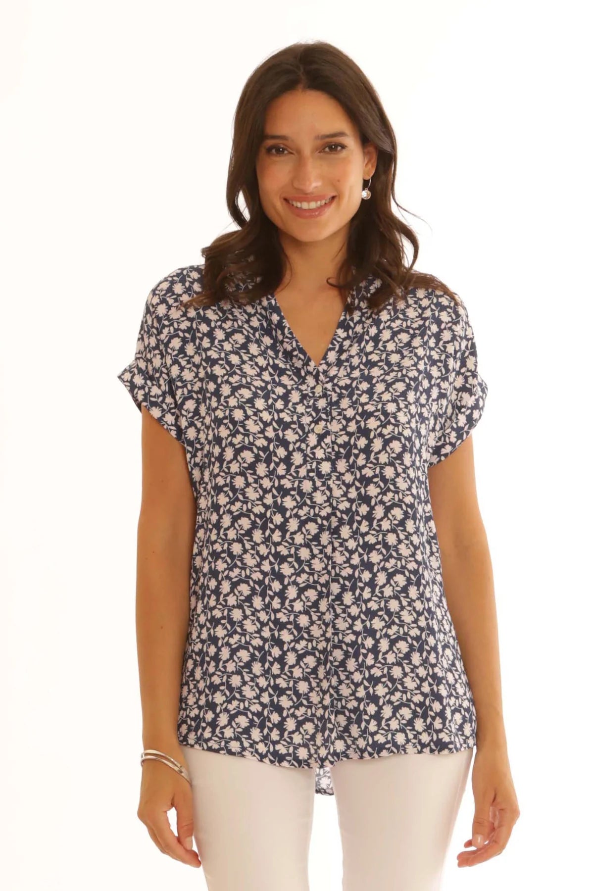 Pomodoro 62516 Ditsy Blouse