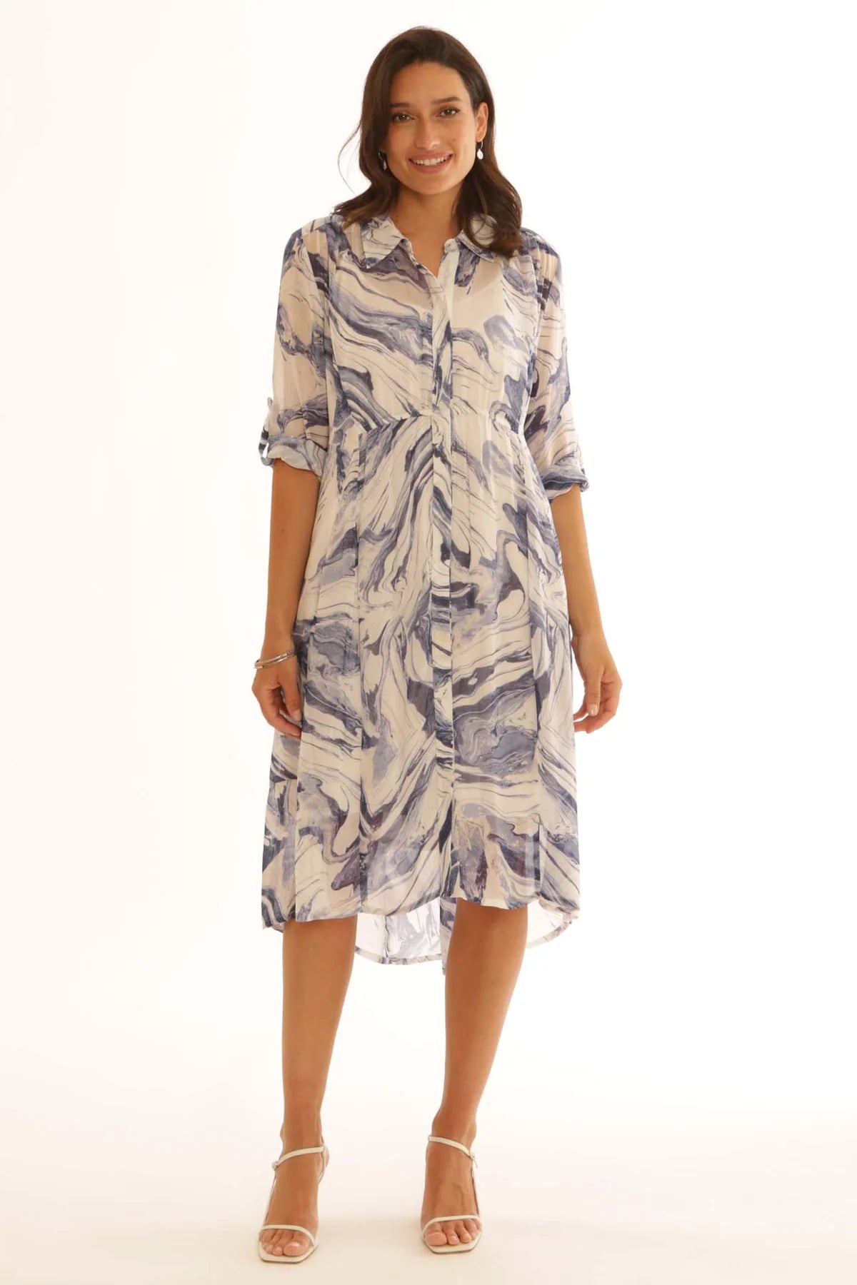 Pomodoro Onyx Hi Low Dress 62505